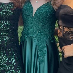green prom/homecoming dress